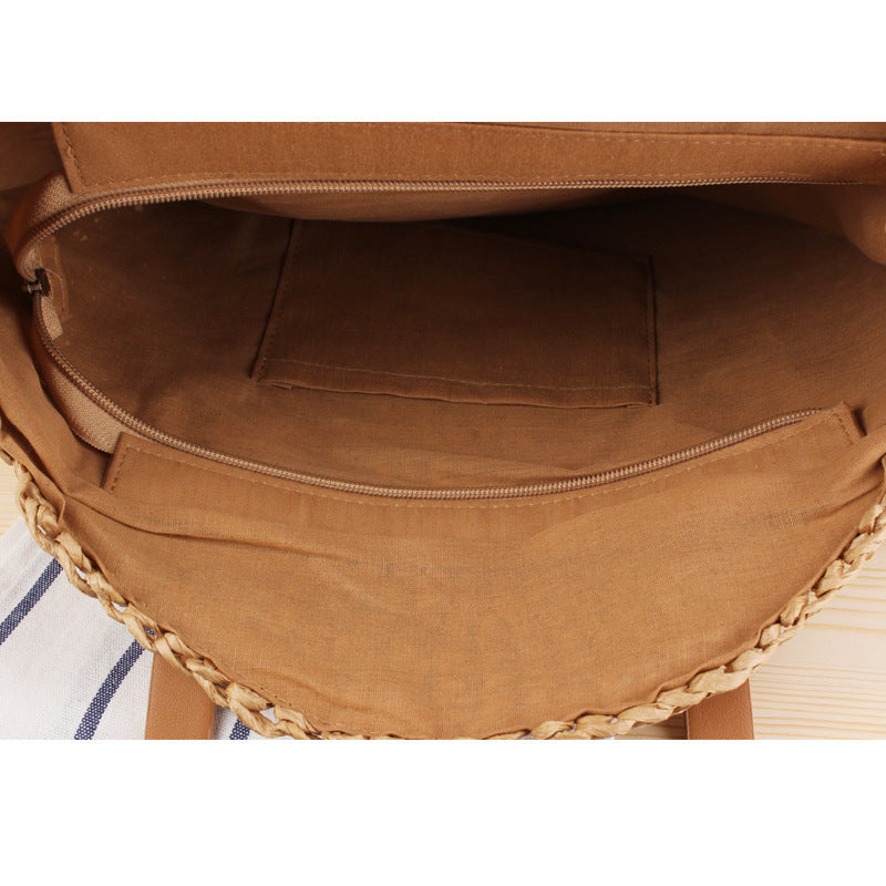 Siopsrl | Round straw bag Siopsrl