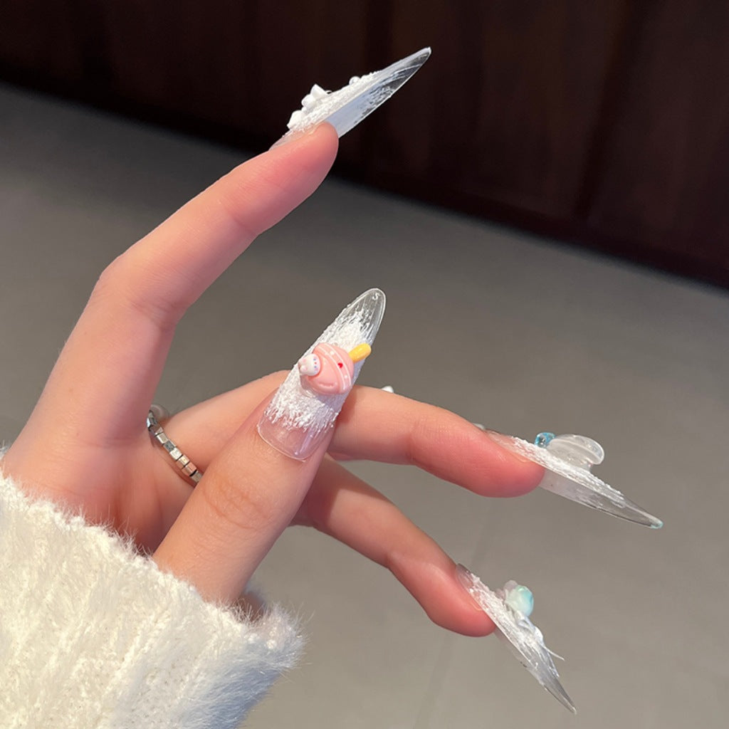 Siopsrl | Creative 3D Themed Press-On Nail Art Siopsrl