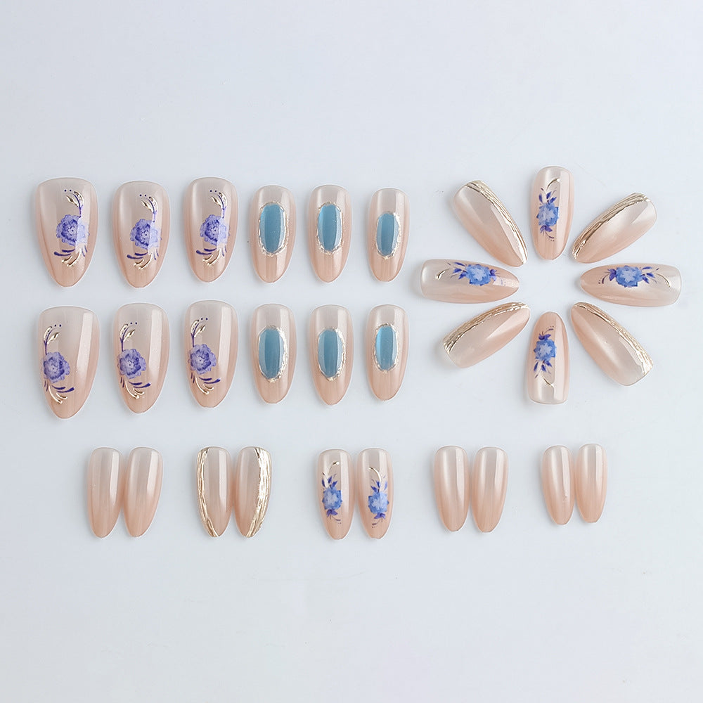 Siopsrl | Artistic Floral Press-On Nail Art Set Siopsrl