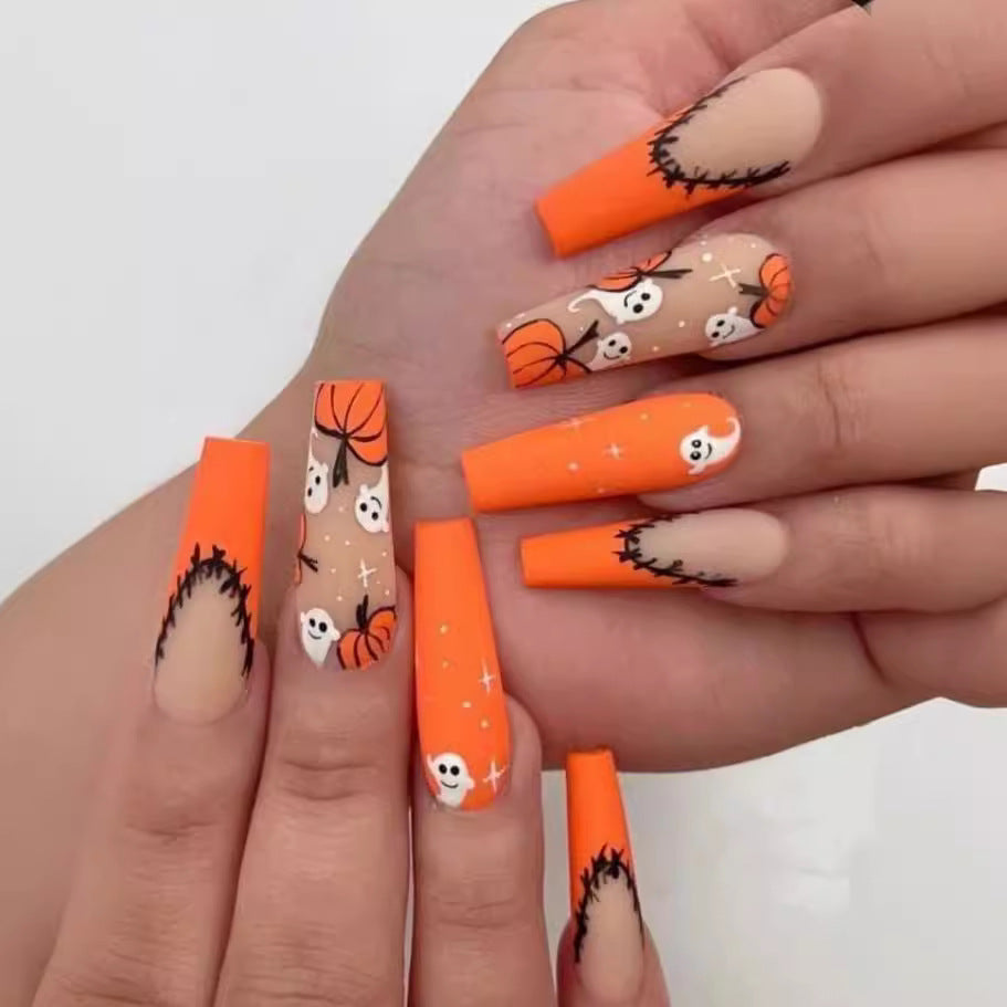 Siopsrl | Artistic Press-On Nail Design with Dripping Effect Siopsrl