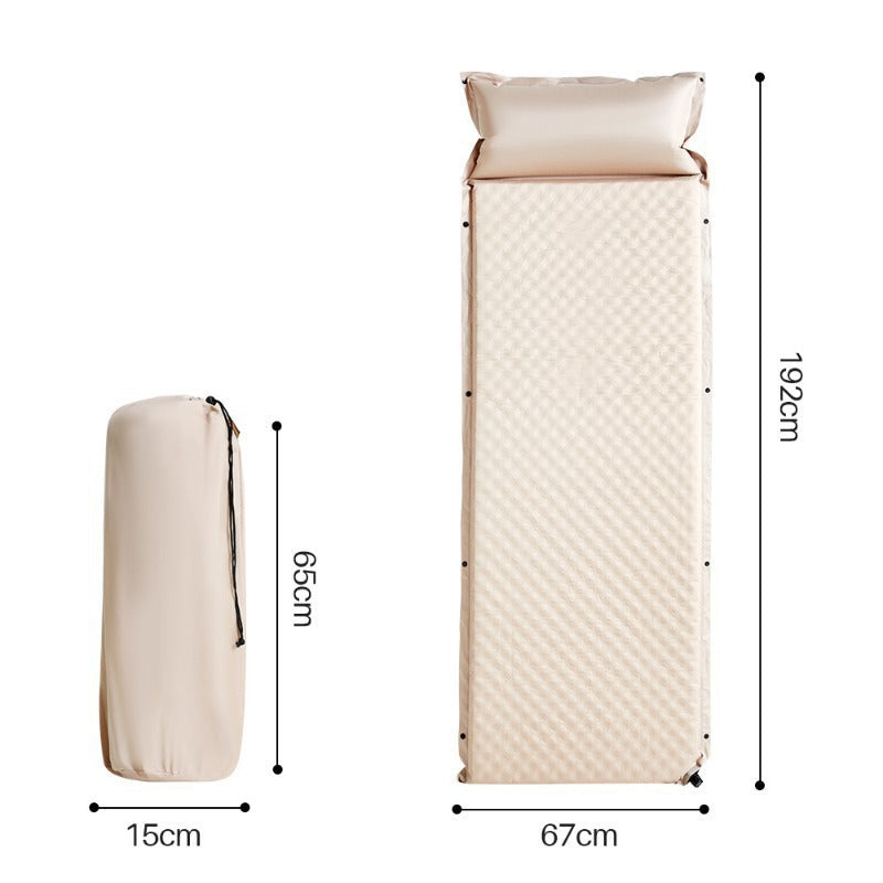 Siopsrl | padded foldable outdoor camping mattress with built-in pillow and water-resistant Oxford fabric Siopsrl
