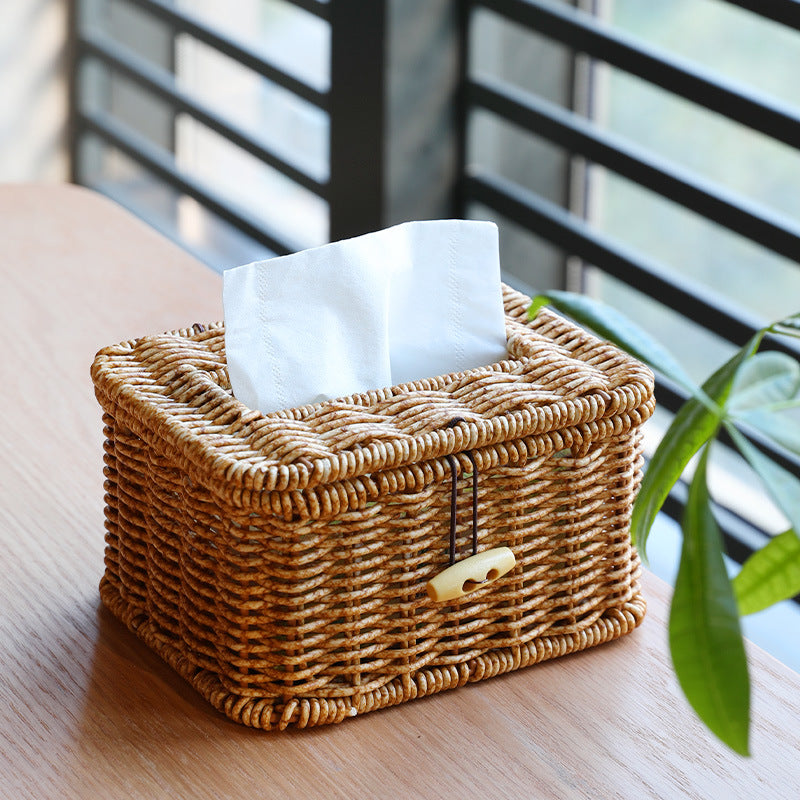 Handwoven Decorative Storage Box Siopsrl