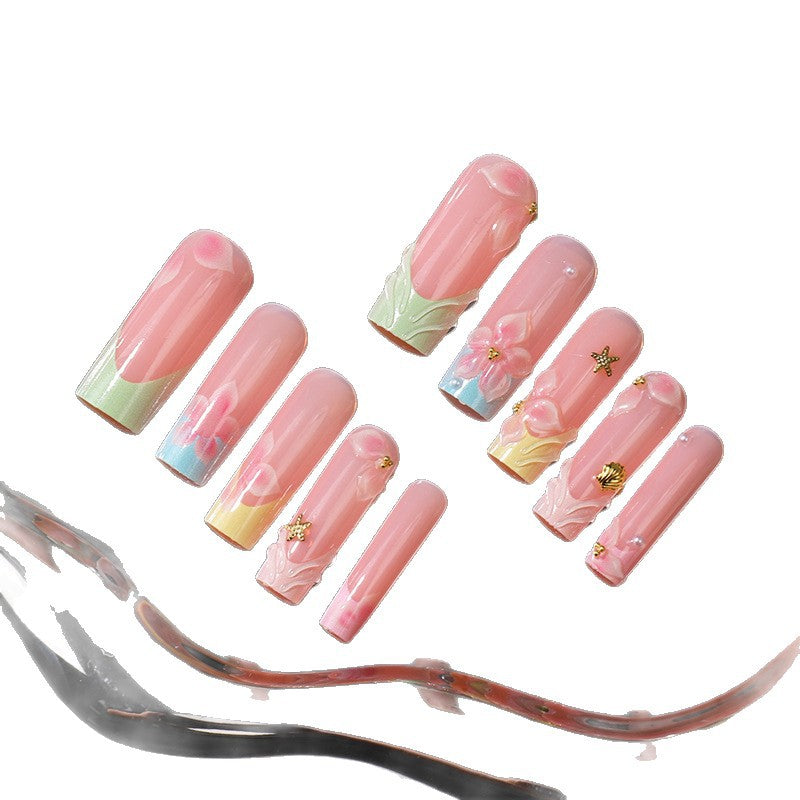 Siopsrl | Floral Artisan Press-On Nail Set Siopsrl