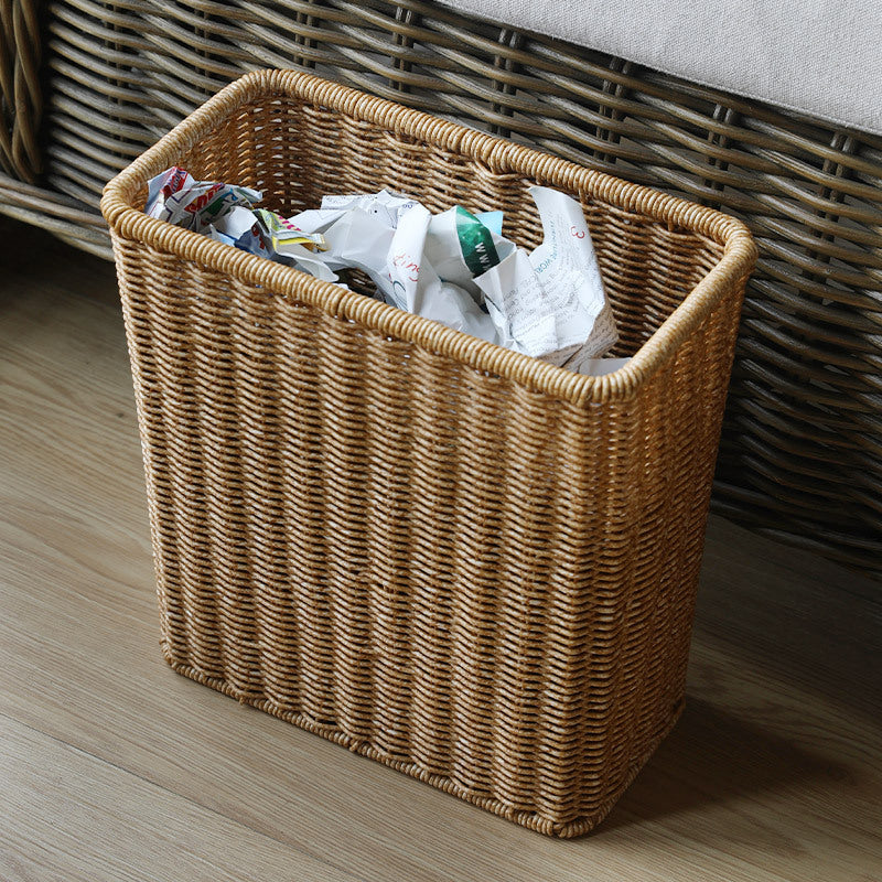 Handcrafted Wicker Waste Bin Siopsrl