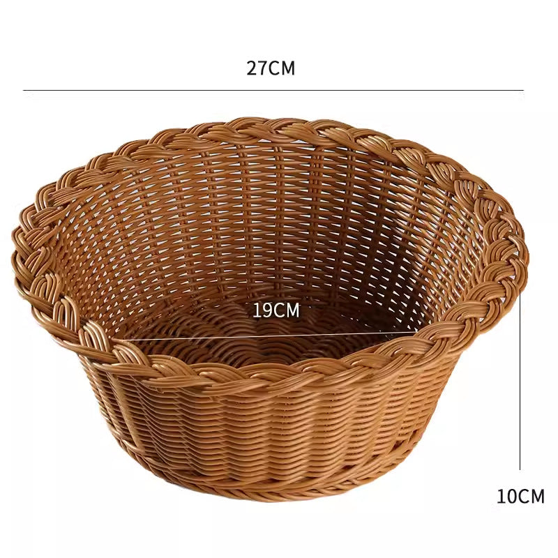 Unisex round braided storage basket Siopsrl