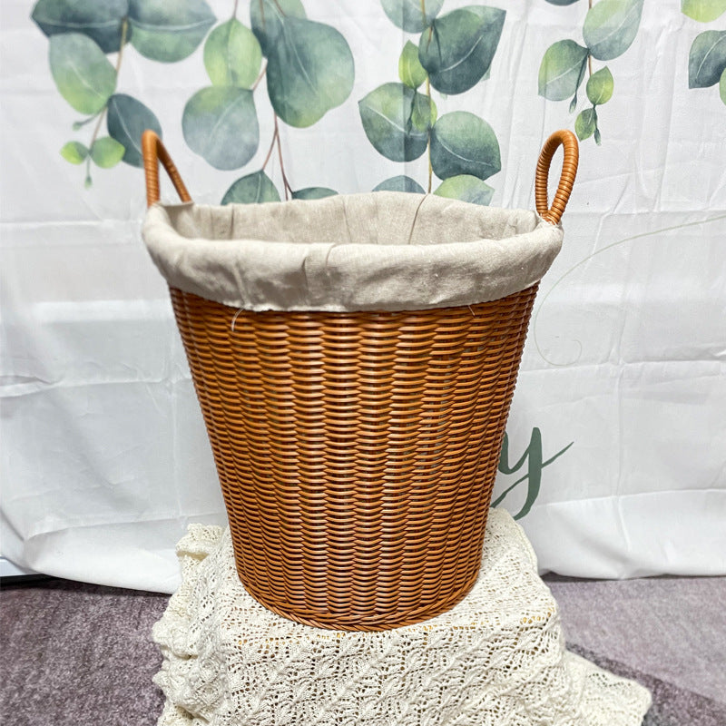 Woven Storage Basket with Cotton Lining Siopsrl
