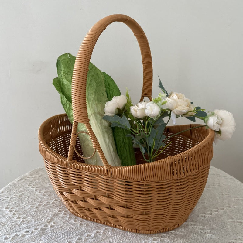 Natural Woven Market Basket Siopsrl