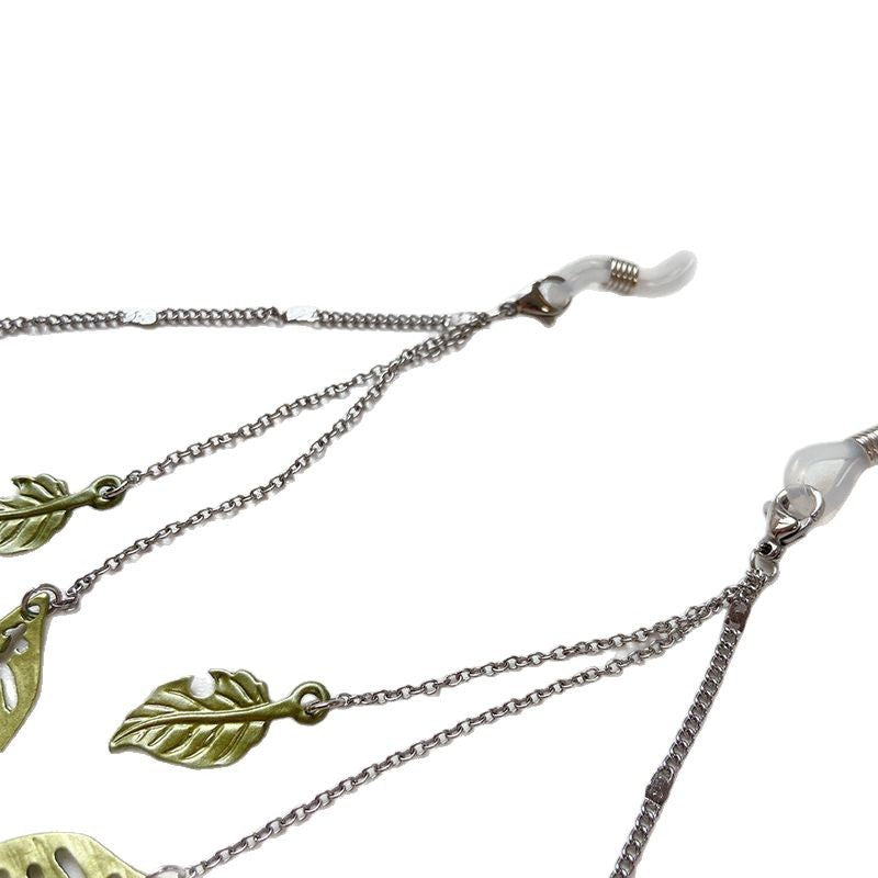 Siopsrl | Fashionable glasses holder chain with leaf motifs Siopsrl