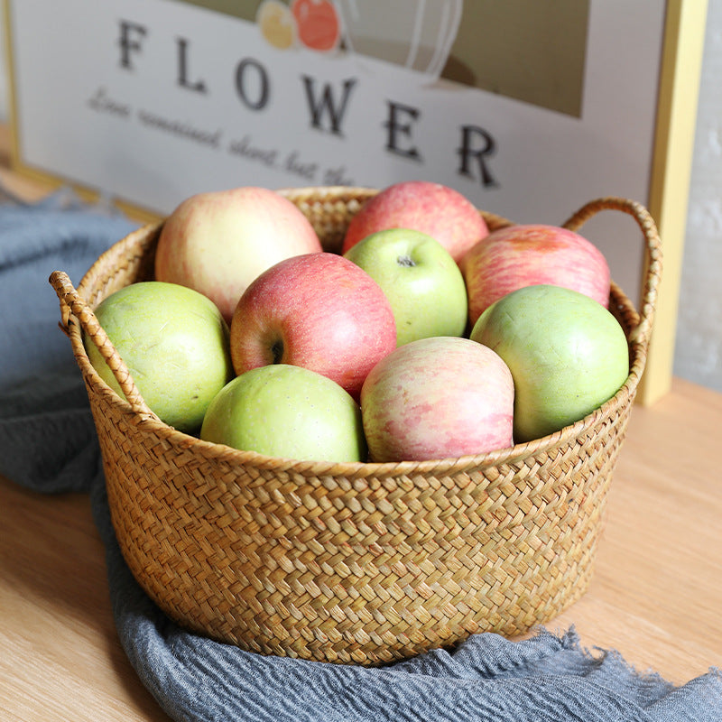 Spacious Woven Storage Basket with Ergonomic Handles Siopsrl