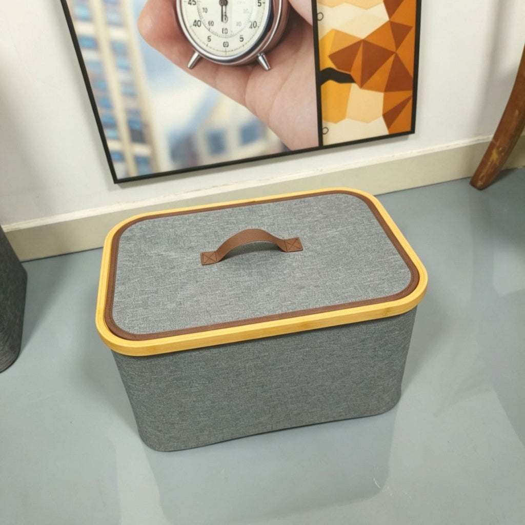 Storage boxes with elegant bamboo accents Siopsrl