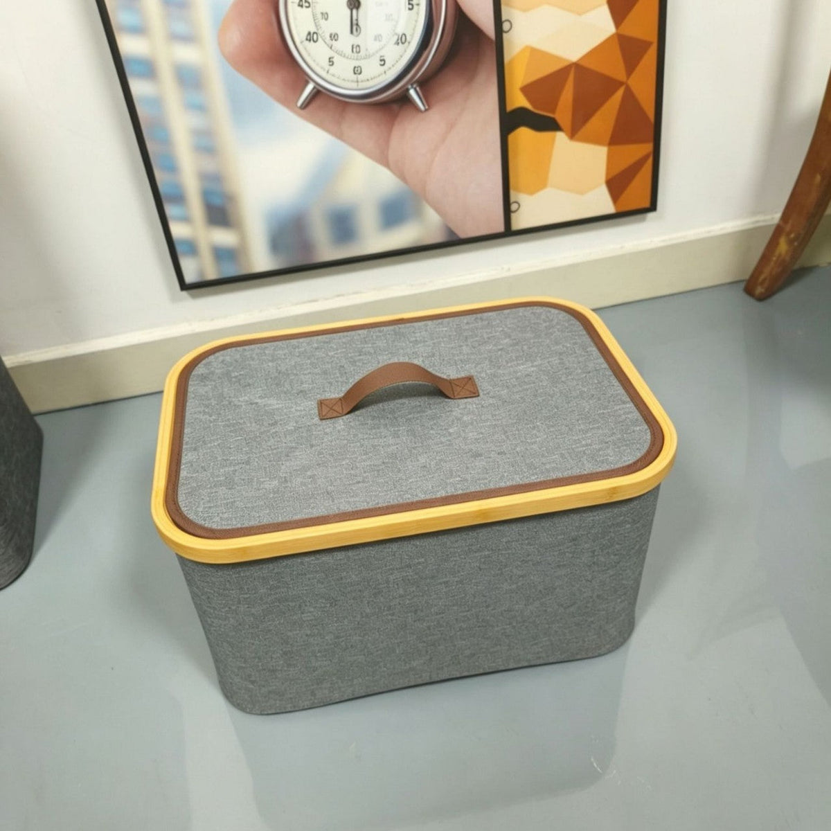 Storage boxes with elegant bamboo accents Siopsrl