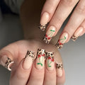 Siopsrl | Artistic Leopard Print Press-On Nails Siopsrl