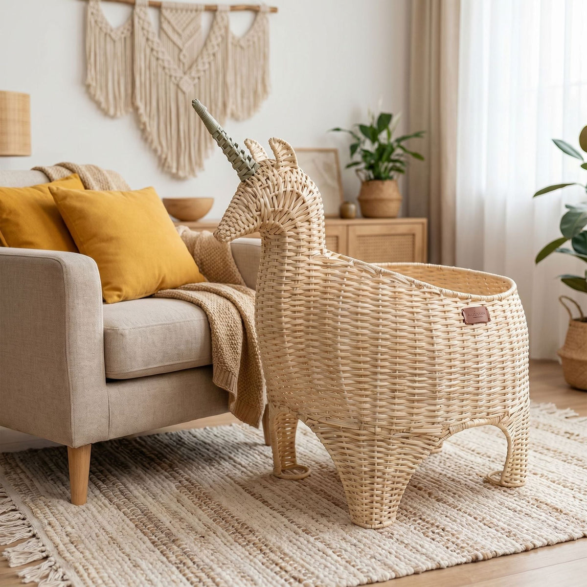Playful storage basket in unicorn shape Siopsrl