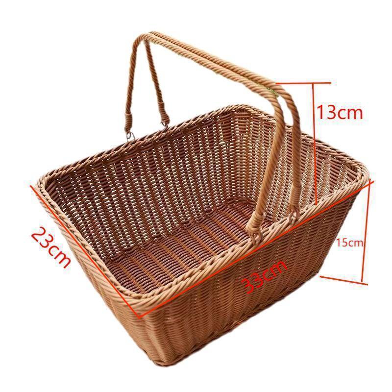 Handwoven Round Wicker Storage Basket Siopsrl