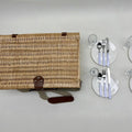 Women's picnic basket with elegant dish set Siopsrl