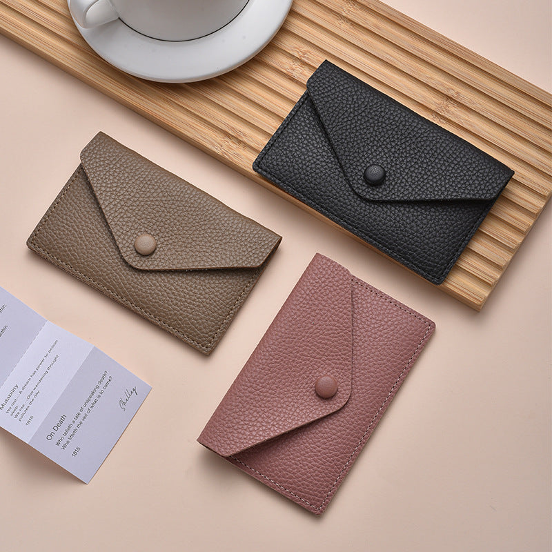 Siopsrl | Compact Textured Leather Cardholder Siopsrl