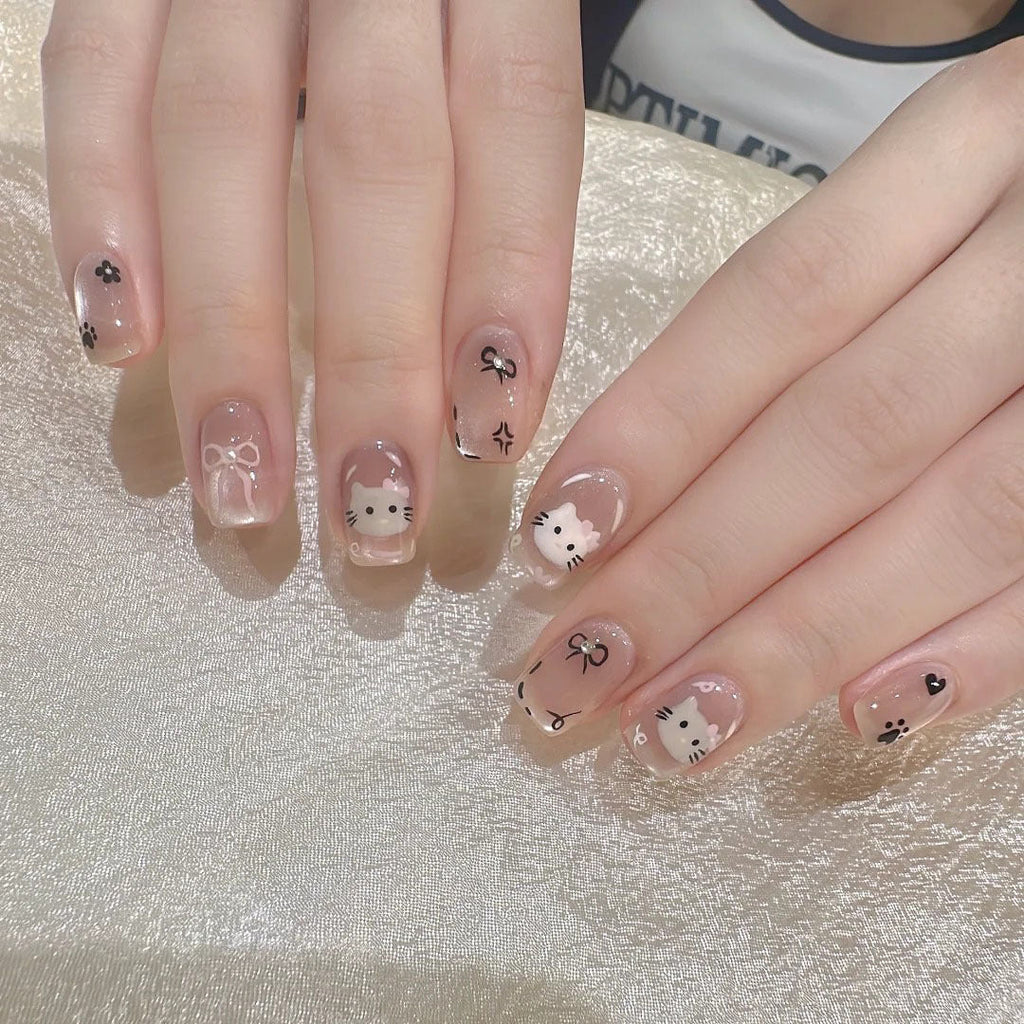 Siopsrl | Playful Character-Themed Press-On Nail Set Siopsrl