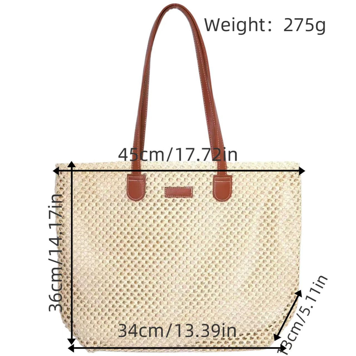 Siopsrl | Designer Stroh Shopping Bag Siopsrl