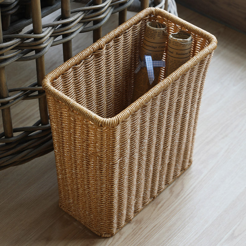 Handcrafted Wicker Waste Bin Siopsrl