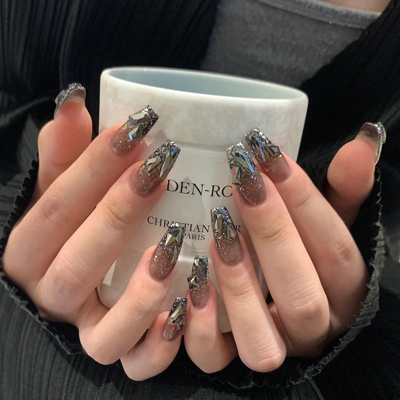 Siopsrl | Artificial Glamorous Heart Nail Tips Siopsrl