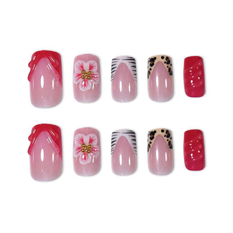 Siopsrl | Creative Floral Press-On Nail Art Set Siopsrl