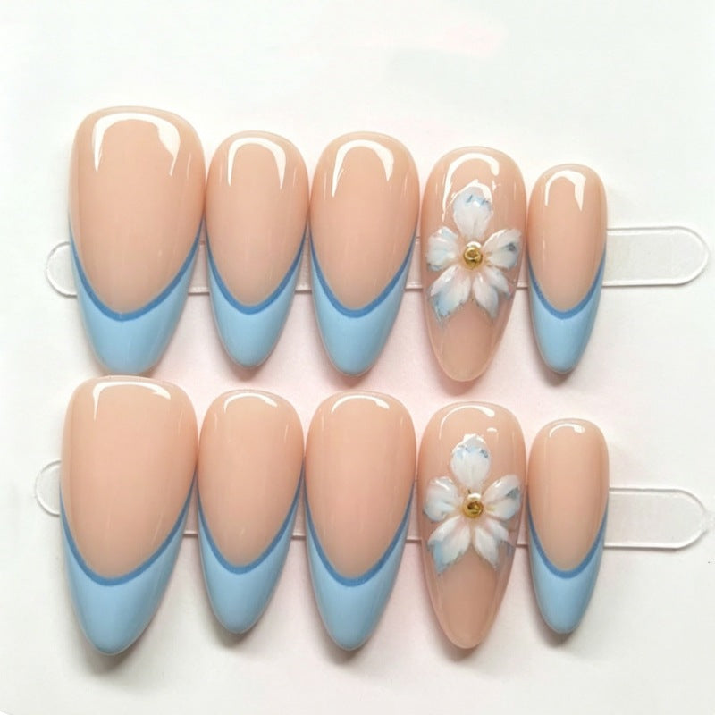 Siopsrl | Nature-Themed Artistic Press-On Nail Set Siopsrl