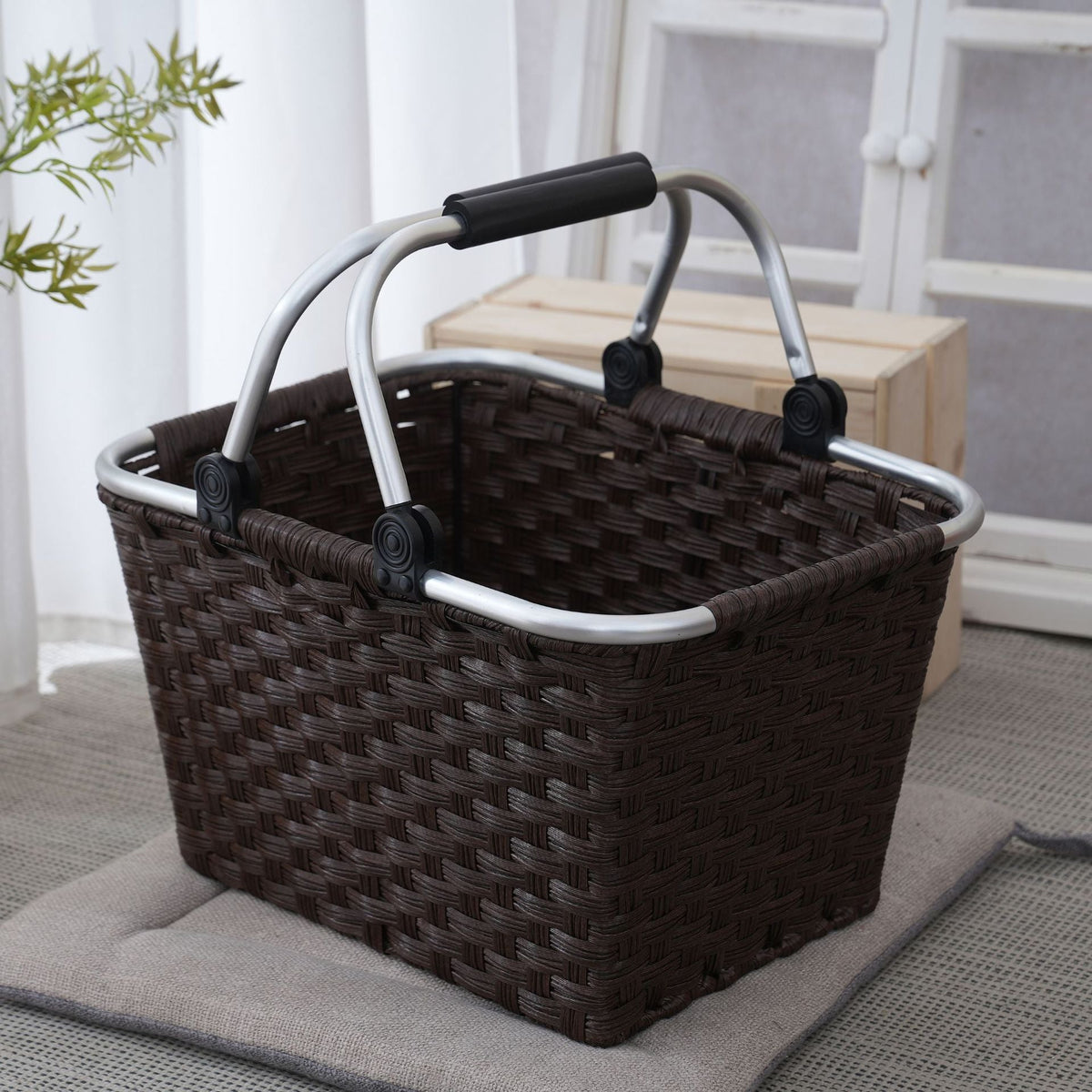 Siopsrl | Practical shopping basket with aluminum handles Siopsrl