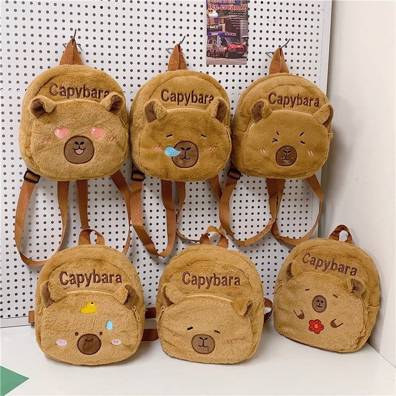 Siopsrl | Plush Backpack in Capybara Design Siopsrl Siopsrl | 785466535