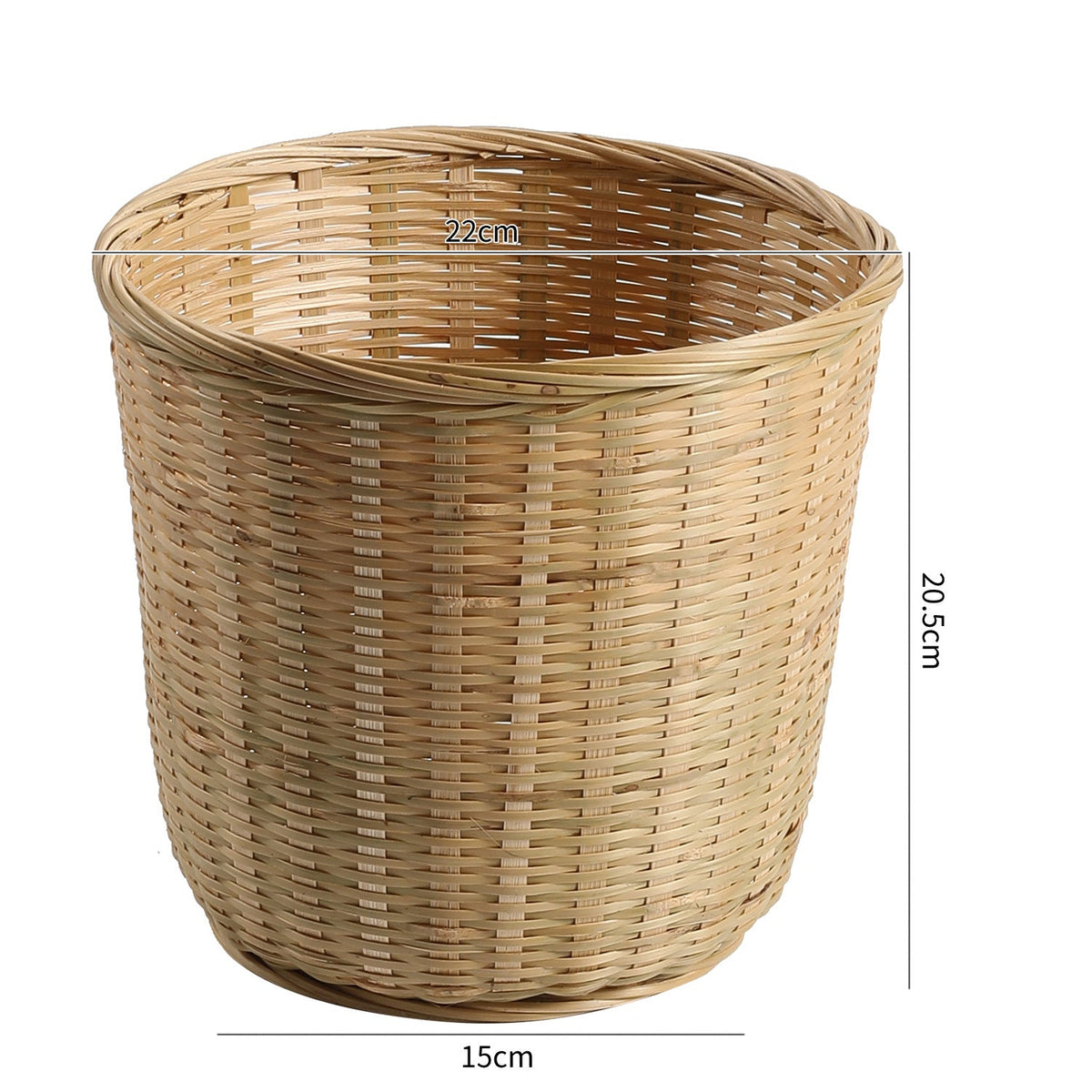 Natural Woven Waste Bin Siopsrl