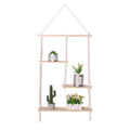 Floating Wooden Plant Shelf