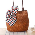 Elegant basket bag with trendy ribbon detail Siopsrl