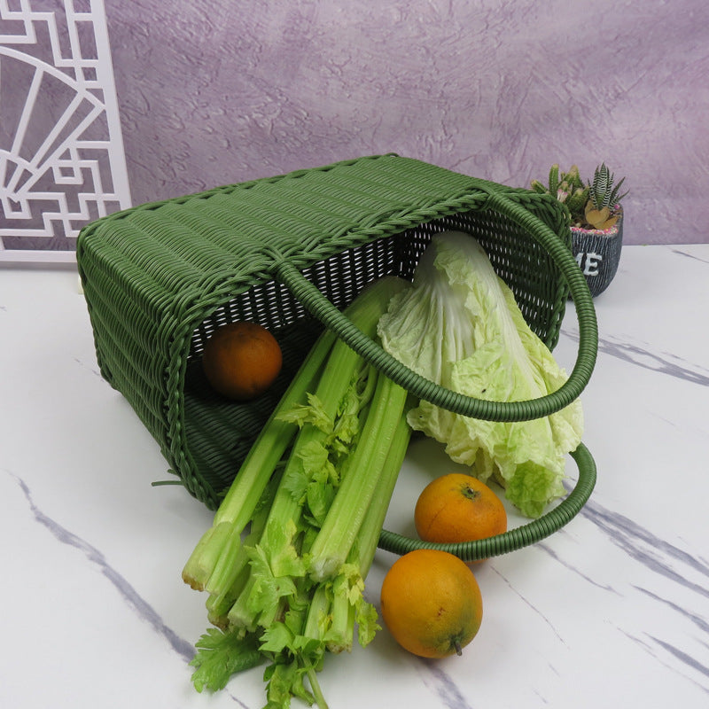 Natural Woven Market Basket Siopsrl