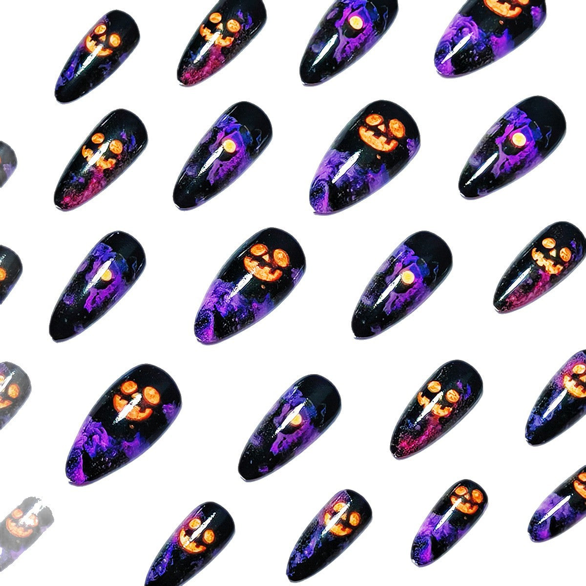 Artistic Halloween-Themed Nail Design Siopsrl