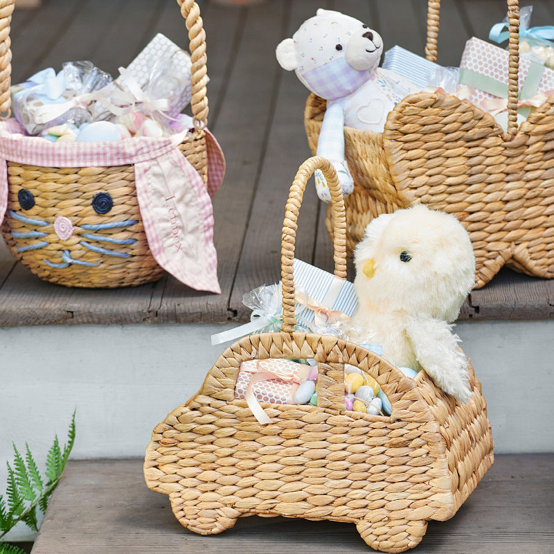 Woven Car-Shaped Storage Basket Siopsrl