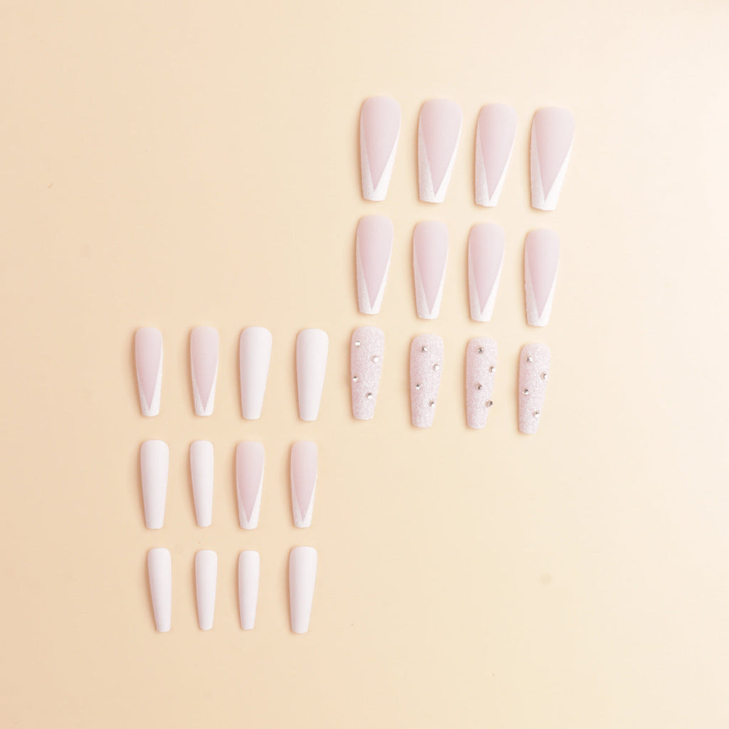 Siopsrl | Premium Rhinestone-Embellished Stiletto Press-On Nails Siopsrl