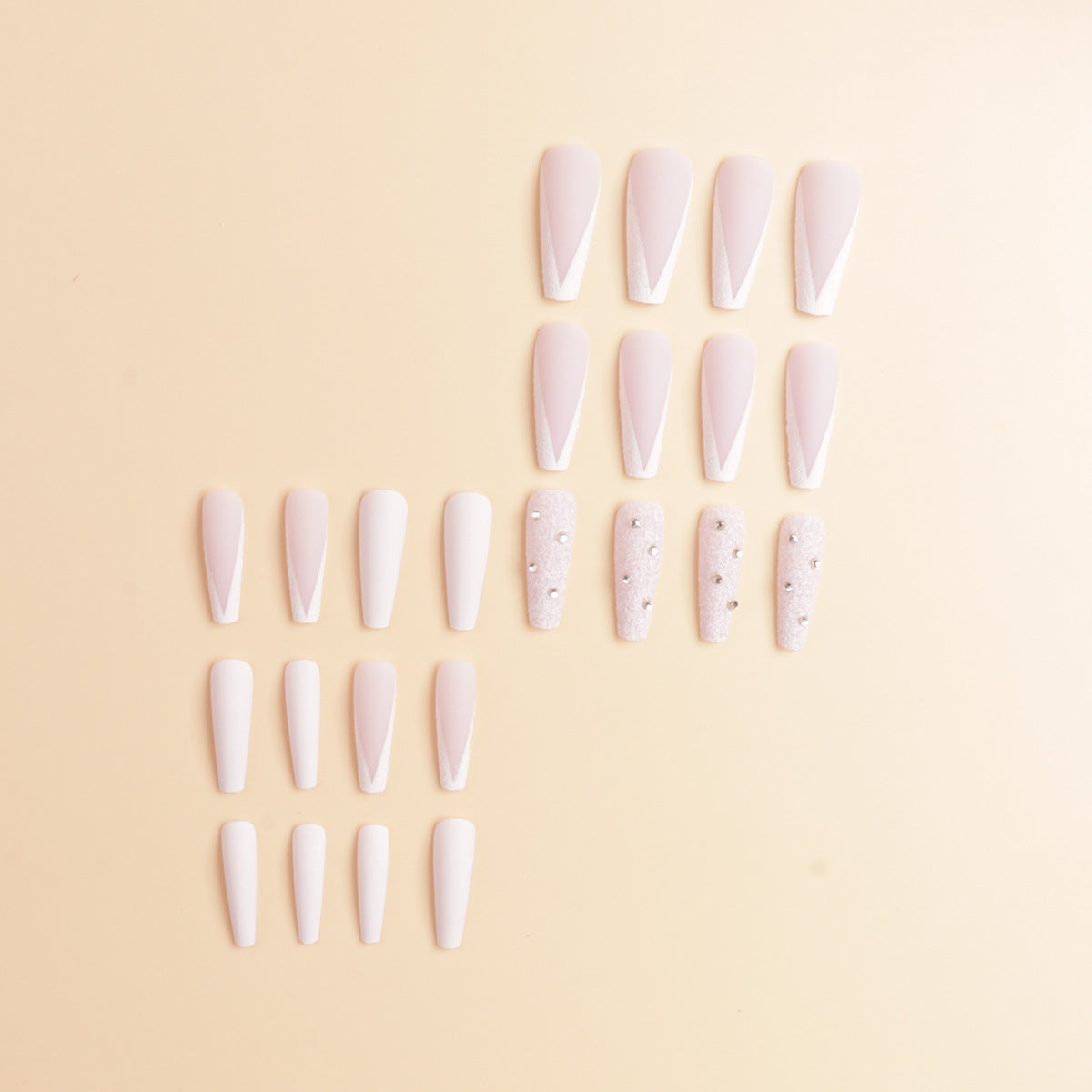 Siopsrl | Premium Rhinestone-Embellished Stiletto Press-On Nails Siopsrl