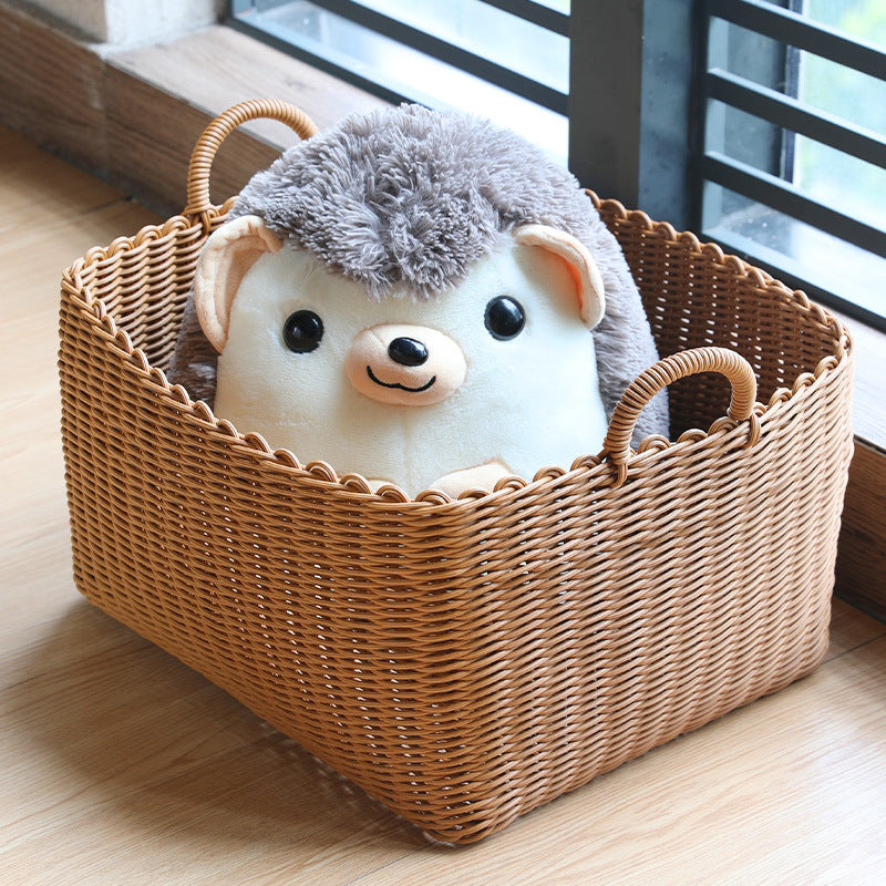 Stylish Woven Storage Basket with Ergonomic Handles Siopsrl