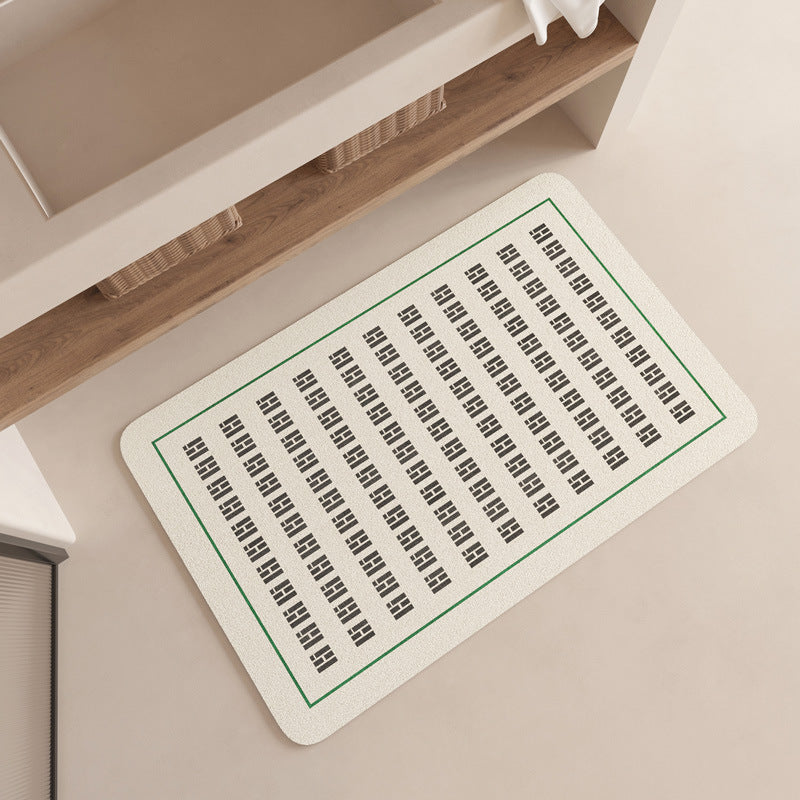 Siopsrl | Modern Geometric Patterned Bath Mat Siopsrl