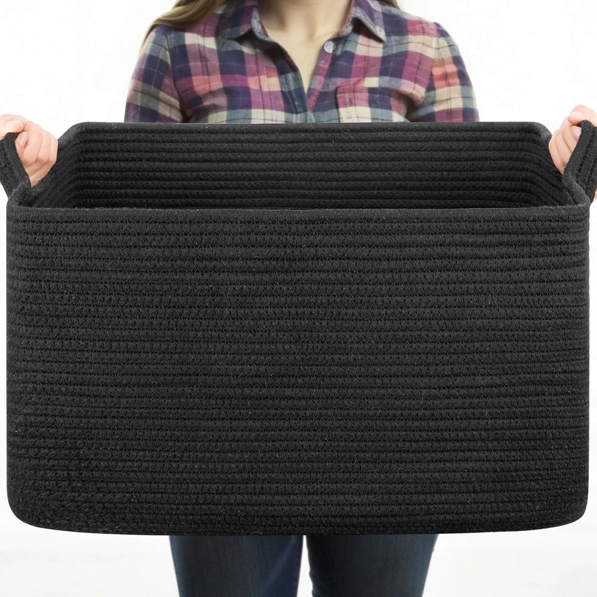 Women Versatile Storage Basket with Sturdy Handles Siopsrl
