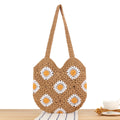 Siopsrl | Crochet shoulder bag with floral designs Siopsrl