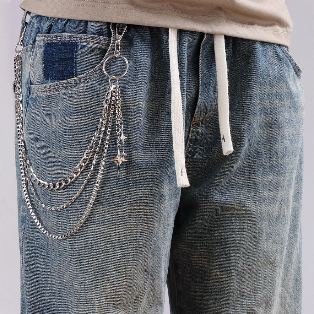 Siopsrl | Fashionable keychain chain with sparkling stars Siopsrl