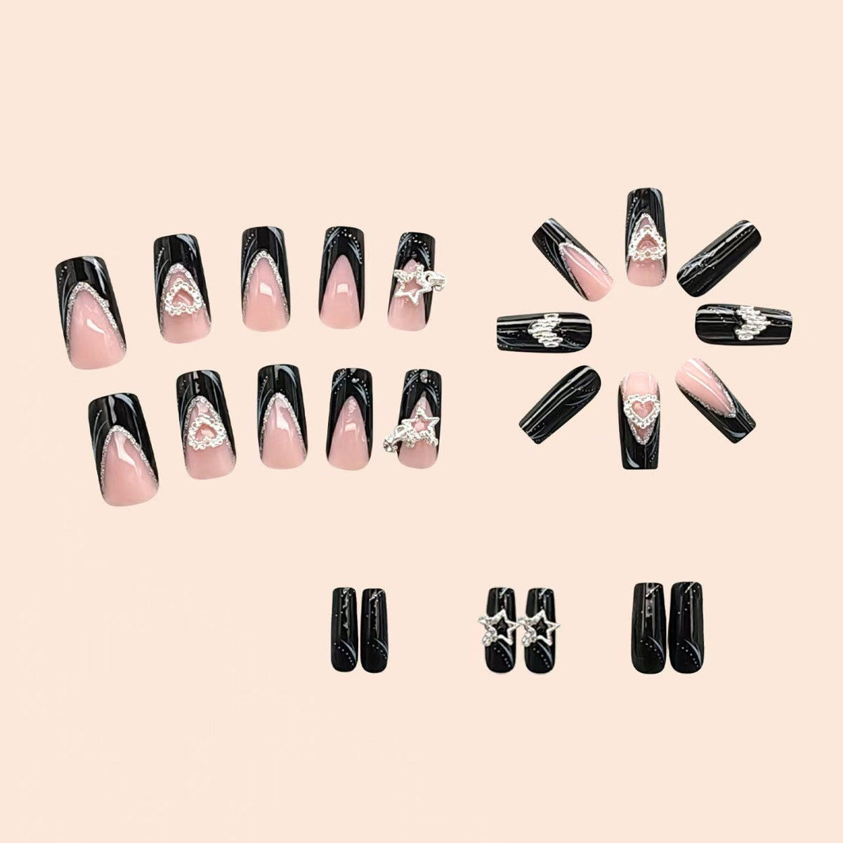 Siopsrl | Decorative Acrylic Press-On Nail Art Siopsrl