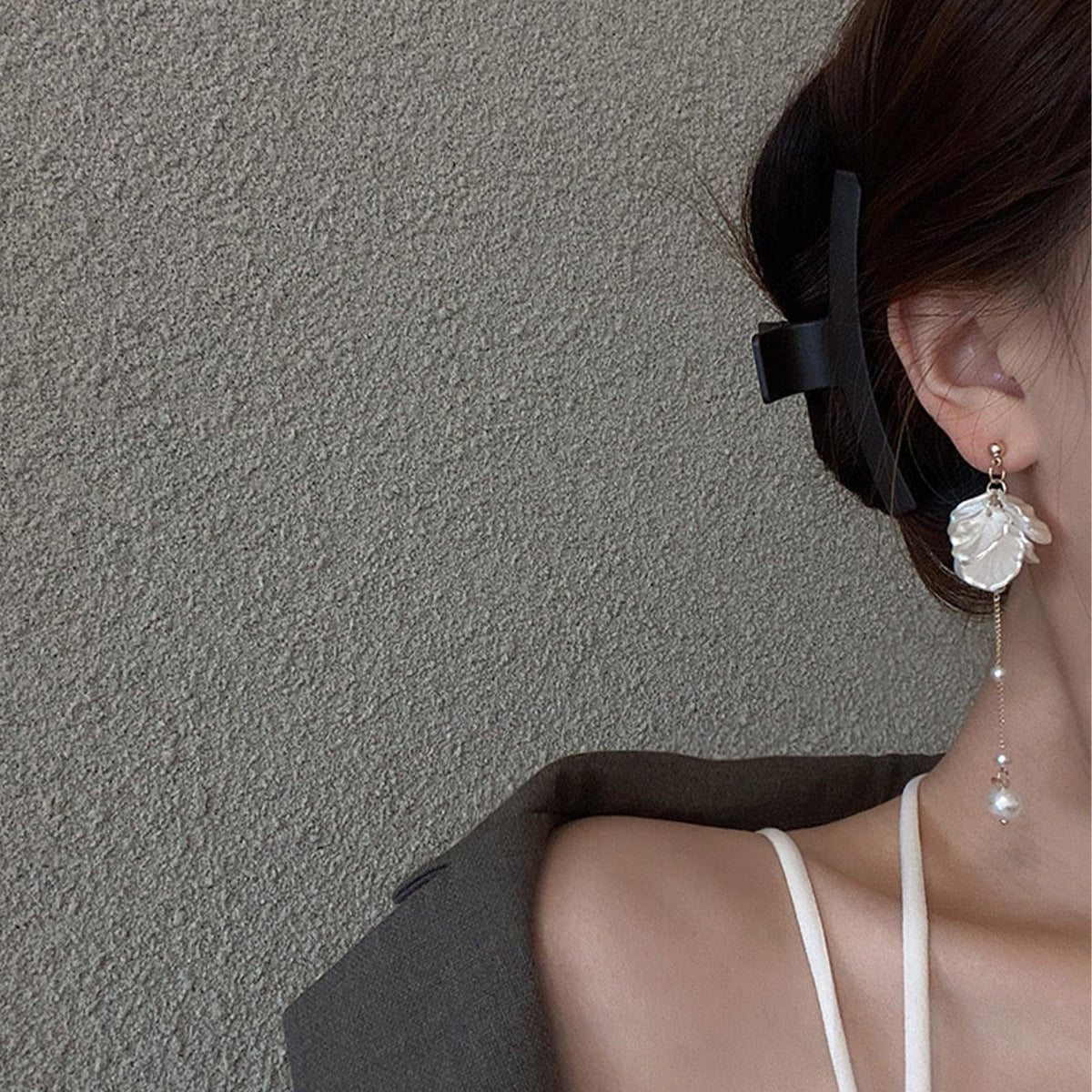Floral Leaf Drop Earrings Siopsrl