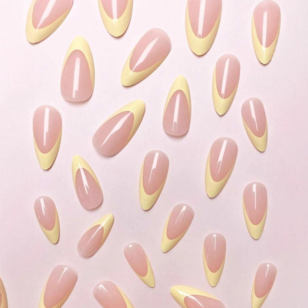 Siopsrl | Acrylic nail set with elegant neon tips Siopsrl