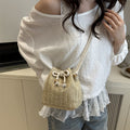 Bohemian Straw Bucket Bag Siopsrl