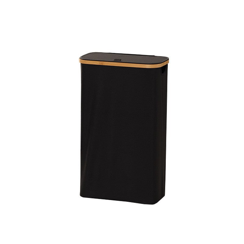 Elegant waste bin with bamboo lid Siopsrl