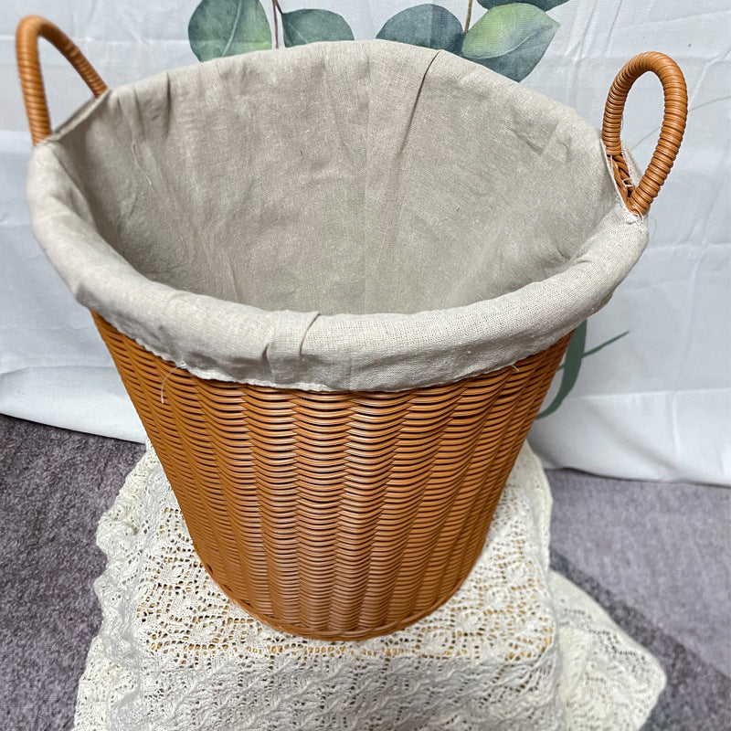 Woven Storage Basket with Cotton Lining Siopsrl