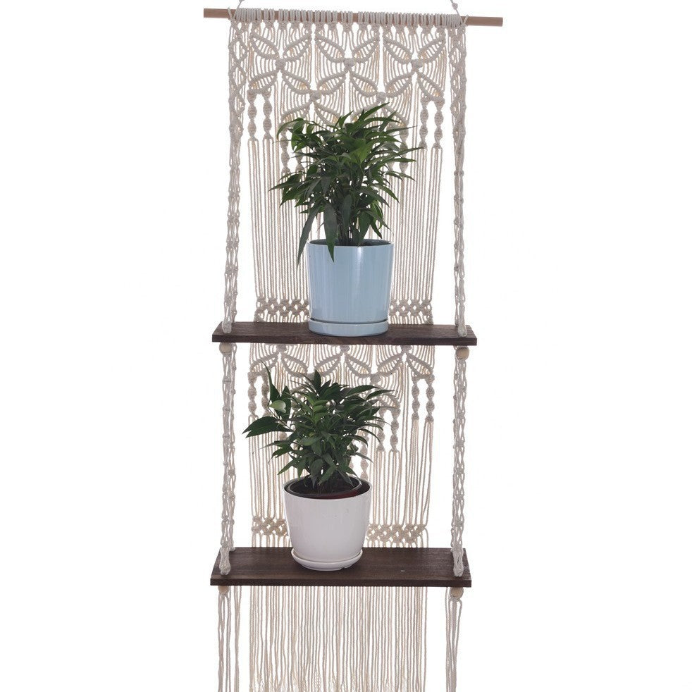 Macrame Plant Shelf Siopsrl