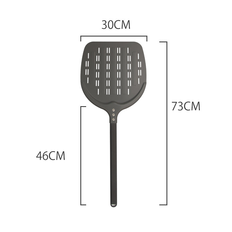 Siopsrl | perforated pizza peel with extra-long ergonomic handle Siopsrl
