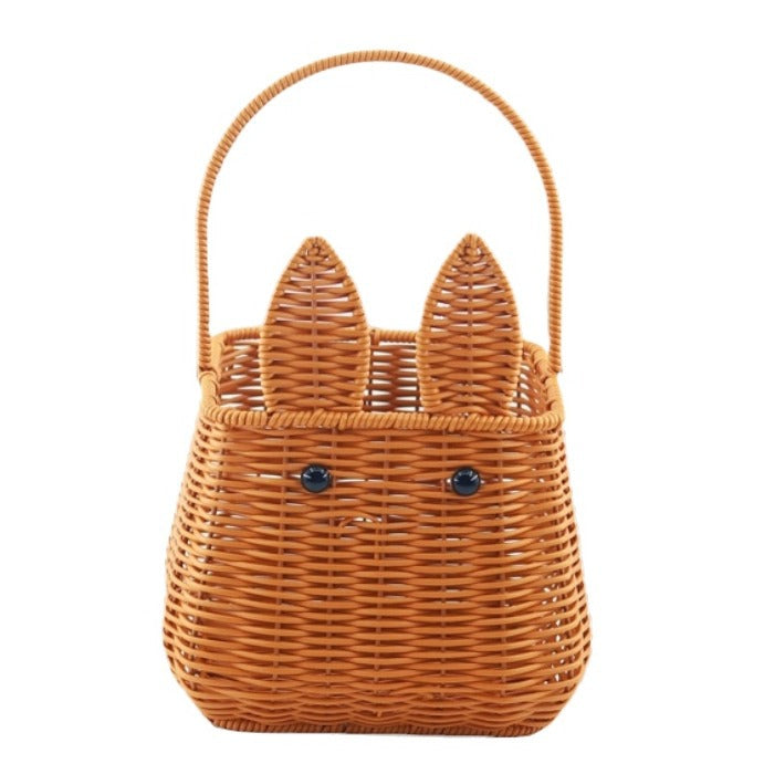 Women's woven basket with cute ears Siopsrl